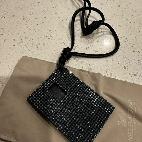 Crystal-Studded Swarovski Black ID Case - Picture 5 of 7